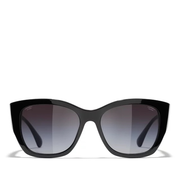 CHANEL Irregular Sunglasses CH5430 Clear Black/Grey Gradient - Picture 2 of 5